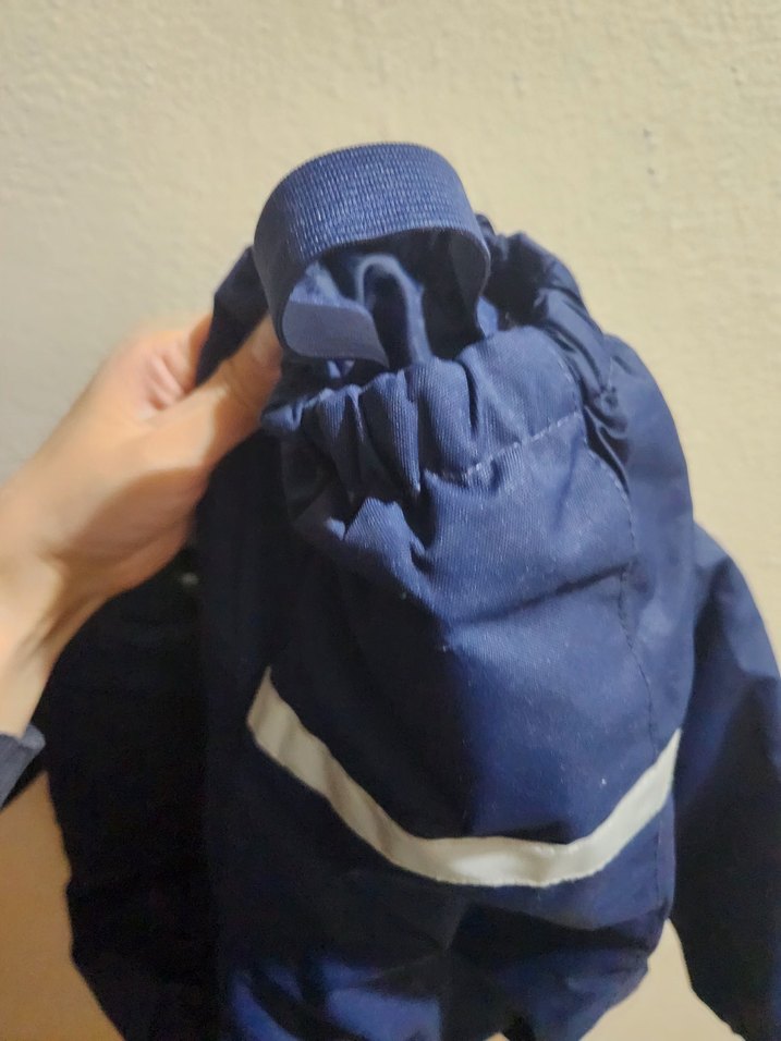 Koyu Mavi Fermuarlı Bebek Kayak Tulumu - Görsel 3