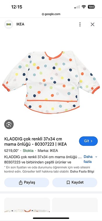 Ikea mama önlüğü - Görsel 3