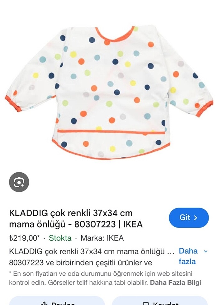 Ikea mama önlüğü - Görsel 3