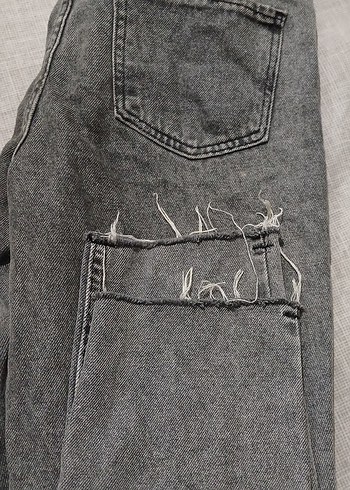 Diğer Gri Yikamali Dar Kesim Jean
