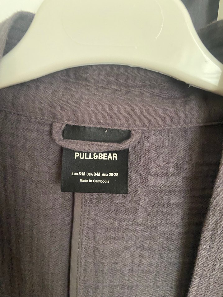 Gri Keten Midi Kadın Ceket - Görsel 2