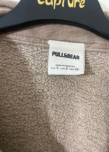Pull and Bear Bej Kadın Uzun Kollu Keten Sweatshirt
