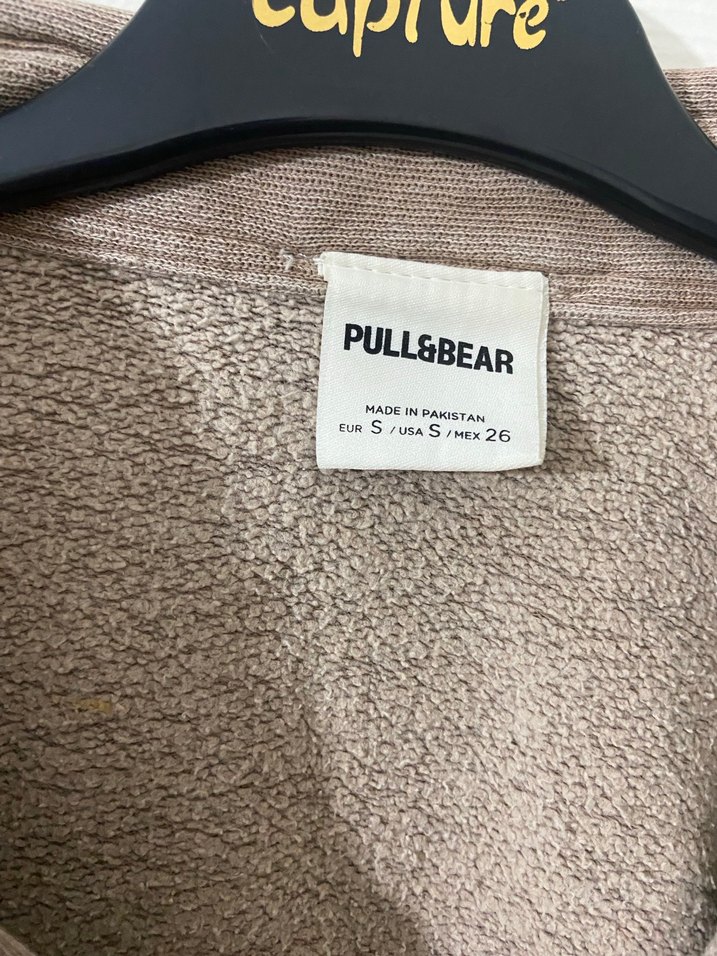 Bej Kadın Uzun Kollu Keten Sweatshirt - Görsel 2