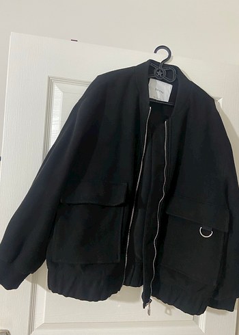 Bershka Siyah Oversize Kadın Ceket