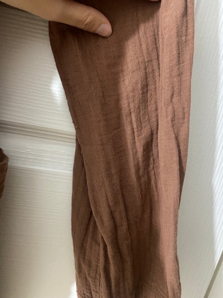 Kahverengi kimono tunik - Görsel 3