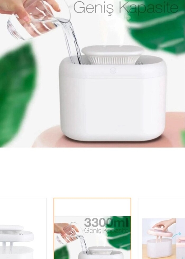 Nemlendirici hava temizleyici  buhar makinesi - Görsel 4