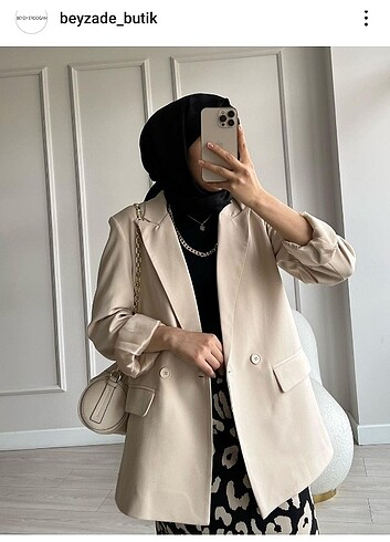 Bej blazer ceket