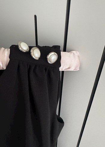 Siyah Sırt Dekolteli Kolsuz Elbise - Görsel 6