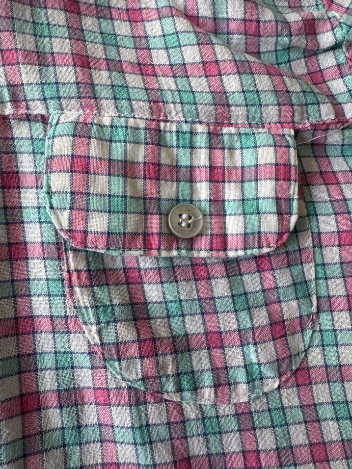 Renkli Kareli Kadın Gömlek - Görsel 2