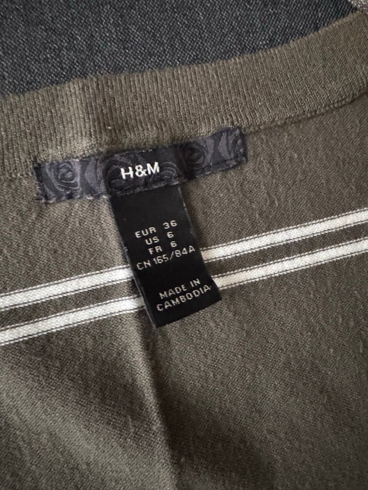 H&M İnce Çizgili Triko Kazak - Görsel 2