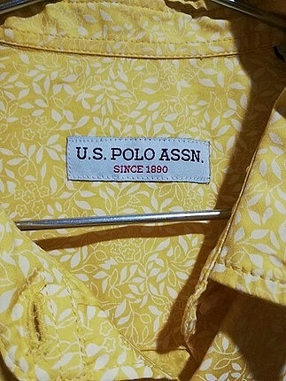 m Beden Sarı Desenli US polo gömlek
