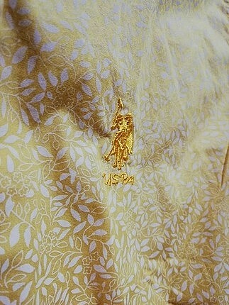 m Beden sarı Renk Sarı Desenli US polo gömlek