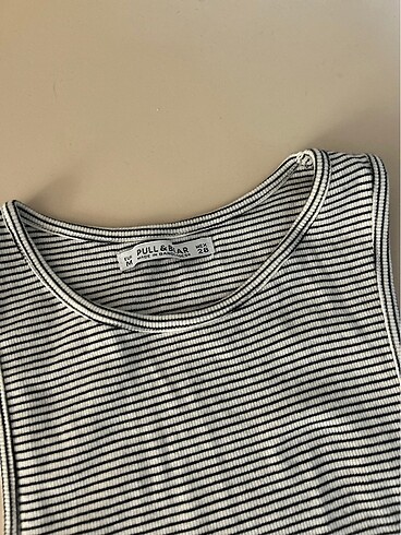 Pull and Bear Çizgili Crop