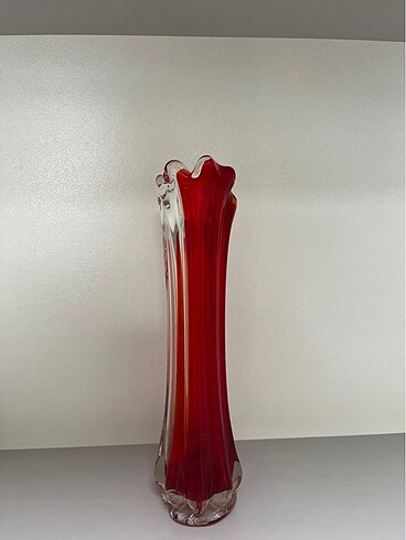  Beden kırmızı Renk Murano vazo kırmızı
