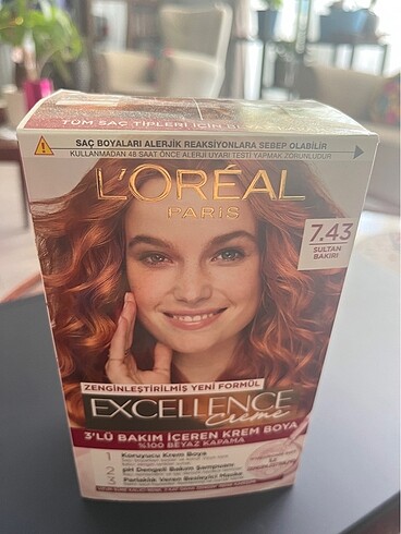 Loreal sultan bakırı saç boyası