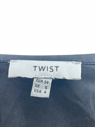 34 Beden siyah Renk Twist Kısa Elbise %70 İndirimli.