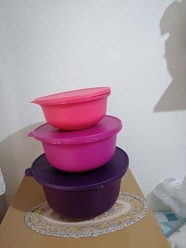 Tupperware 3lü set sıfır