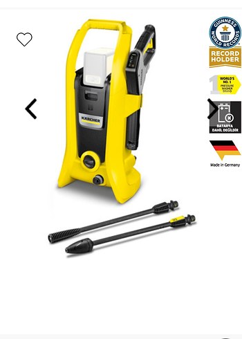 Karcher K2 36V 5. ah 110 BAR Kablosuz Basınçlı Temizleyici