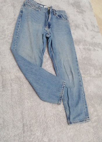 Mango Acik Mavi Rahat Kesim Denim Jean
