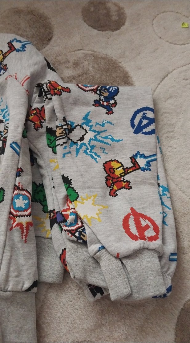 Gri Baskılı Erkek Çocuk Sweatshirt - Görsel 2