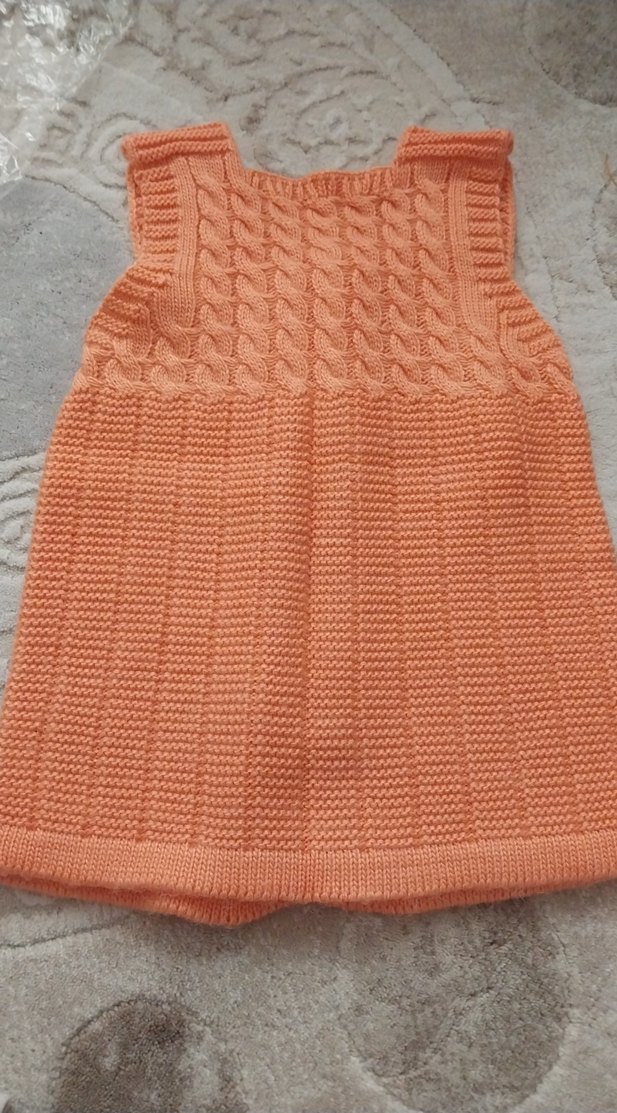 Kız Çocuk Triko Düğmeli Yelek - Görsel 3