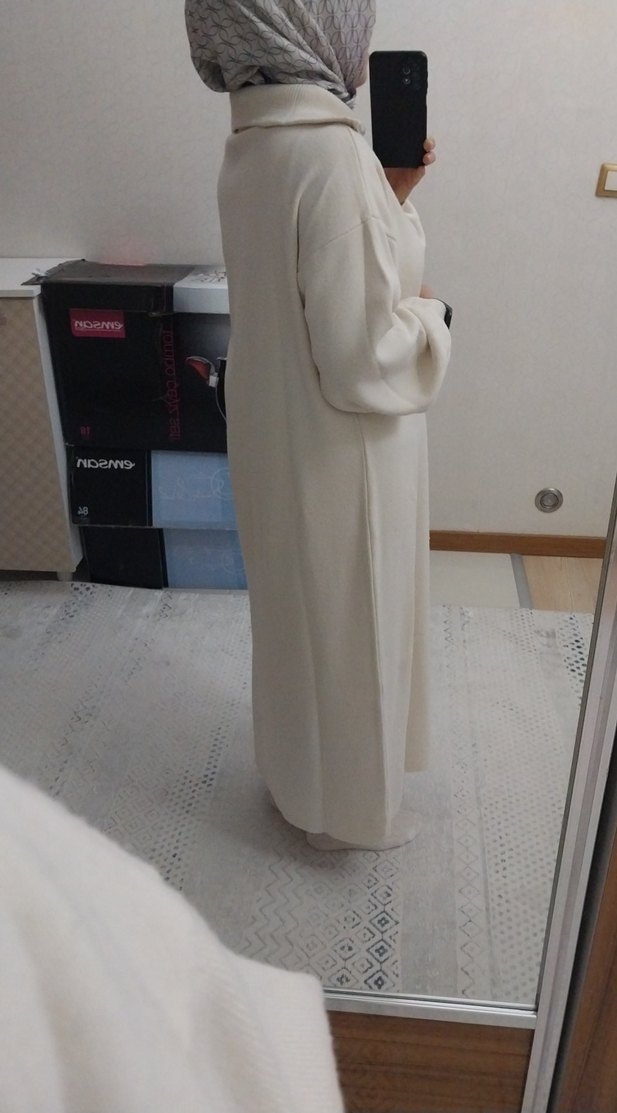 krem triko Elbise - Görsel 2