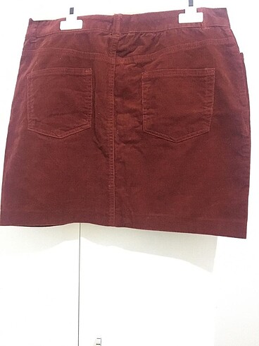 LC Waikiki Bordo kadife etek