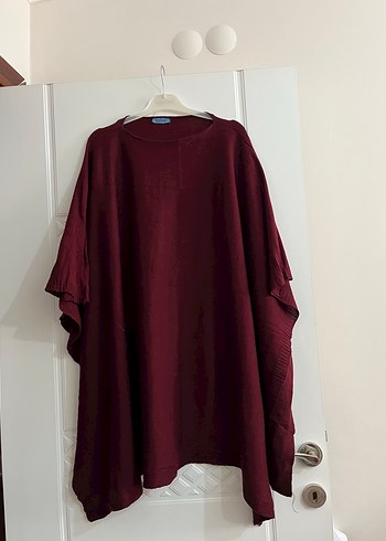 Bordo Salaş Keten Tunik - Görsel 3