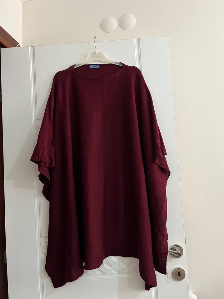 Bordo Salaş Keten Tunik - Görsel 3