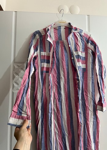 Bohem Çok Renkli Bağlama gömlek - Görsel 3