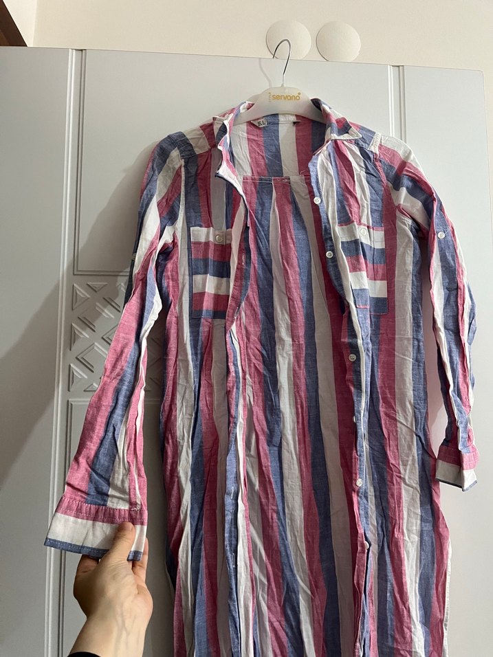 Bohem Çok Renkli Bağlama gömlek - Görsel 3