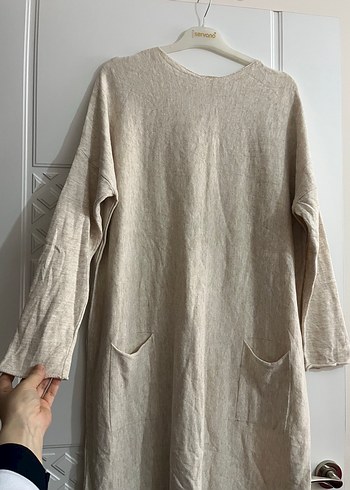 Bej Kadın Uzun Kollu tunık - Görsel 2