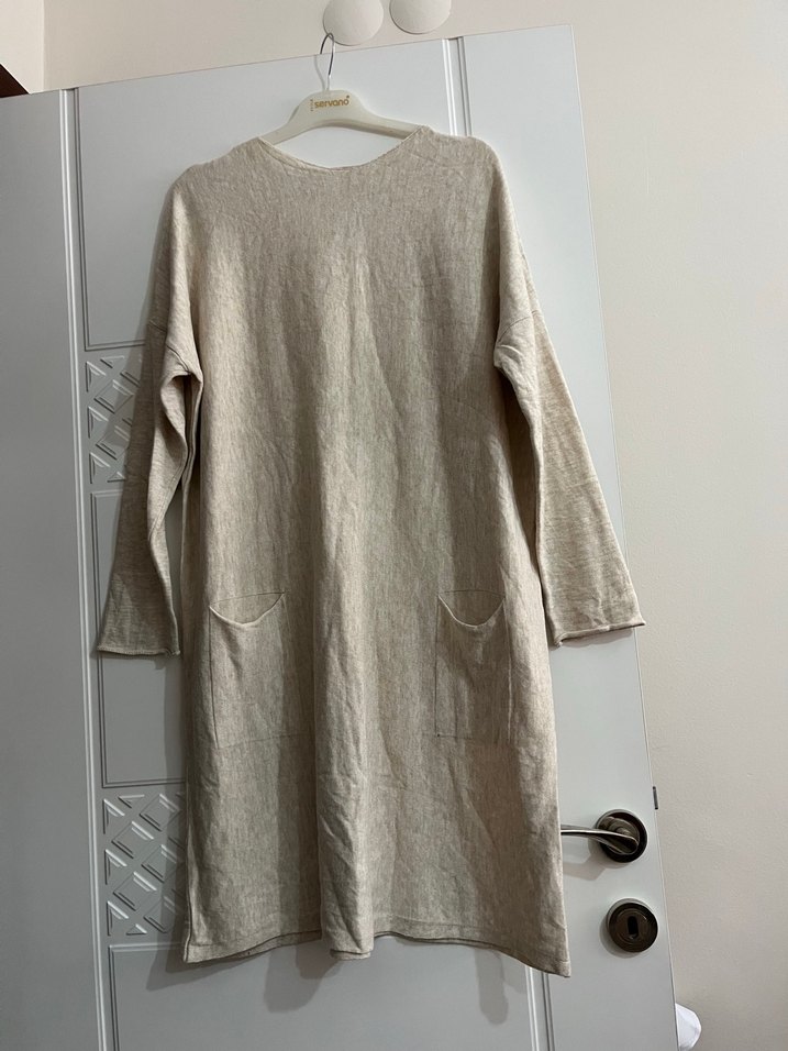 Bej Kadın Uzun Kollu tunık - Görsel 3