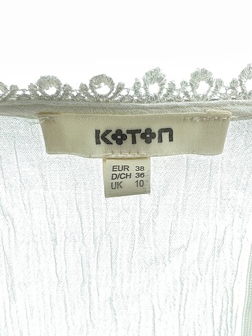 38 Beden beyaz Renk Koton Uzun Elbise %70 İndirimli.