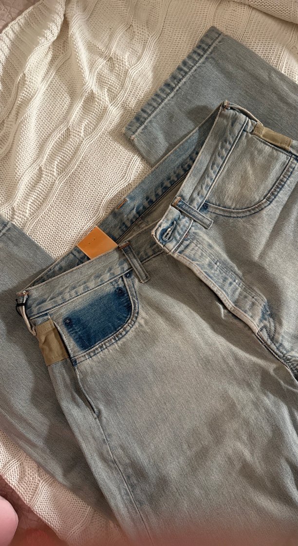 Levi's 501 Gri Denim Erkek veya kadın Jean Pantolon — görsel 4/5