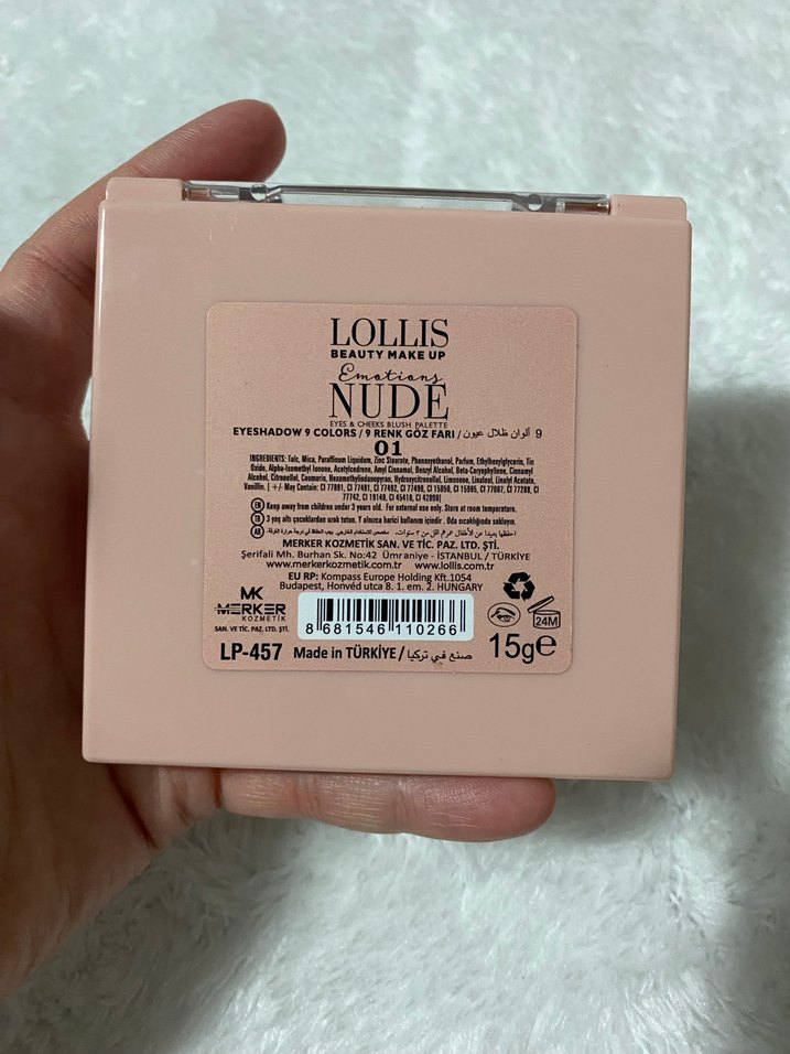 Lollis Nude Göz Farı Paleti - Pembe Tonlar - Görsel 5