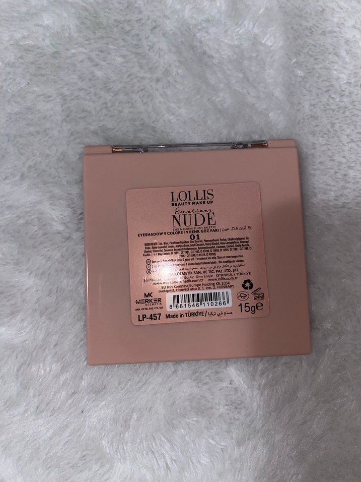 Lollis Nude Göz Farı Paleti - Pembe Tonlar - Görsel 4