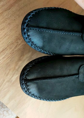 42 Beden siyah Renk Siyah Erkek gerçek deri loafer ayakkabı