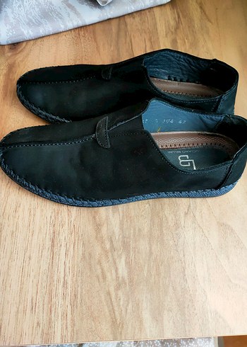 Luciano Padovan Siyah Erkek gerçek deri loafer ayakkabı
