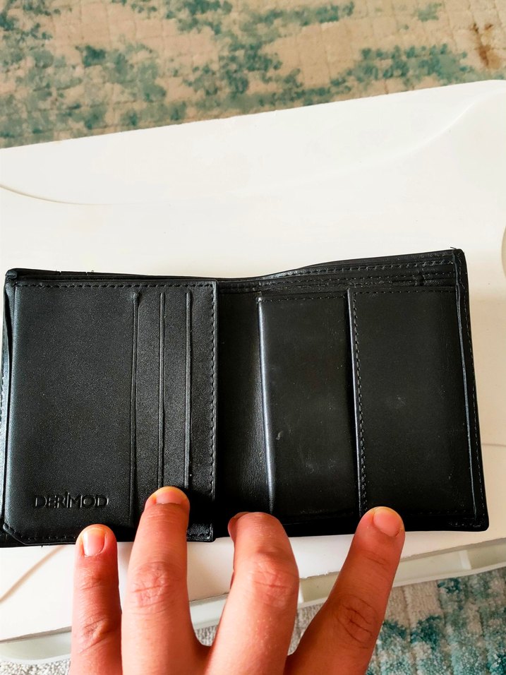 Derimod Hakiki Deri Erkek Cüzdan - Klasik Siyah - Görsel 2
