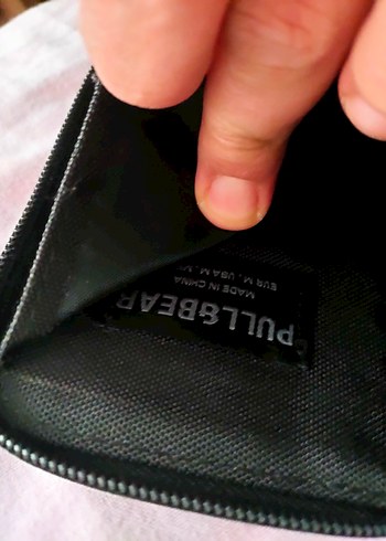 Fermuarlı pull bear kumaş cüzdan - Görsel 2