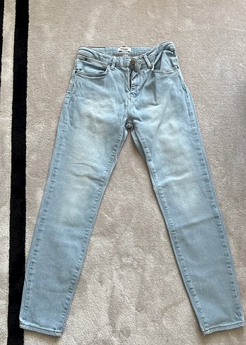 Wrangler Acik Mavi Yuksek Bel Denim Jean Wrangler