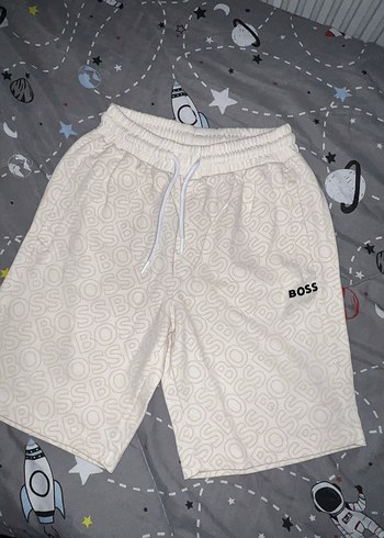 Hugo Boss Boss Ekru Desenli Rahat Sort