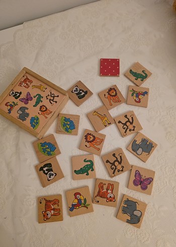 Çocuklar için Hayvan Figürlü Ahşap eşleştirme - Görsel 2