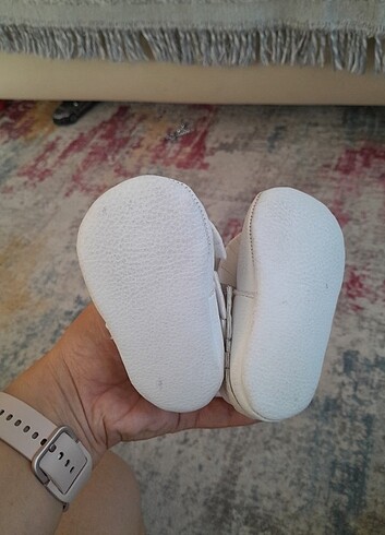 Deri bebek ayakkabısı  - Görsel 5