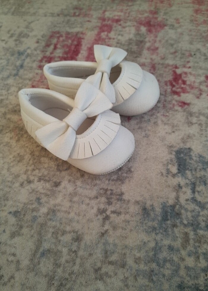 Deri bebek ayakkabısı  - Görsel 3