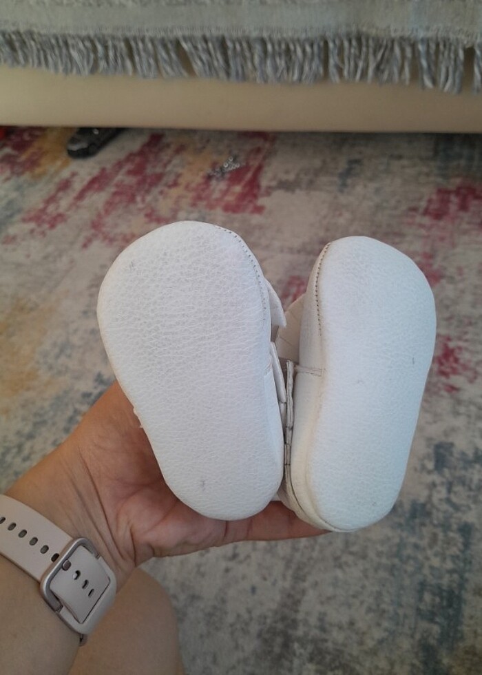 Deri bebek ayakkabısı  - Görsel 5