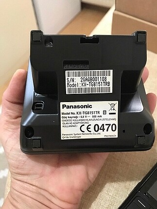  Beden siyah Renk Panasonic telefon