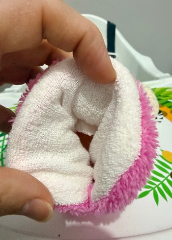 Kızlar için Renkli Peluş Ev Terliği - Görsel 3