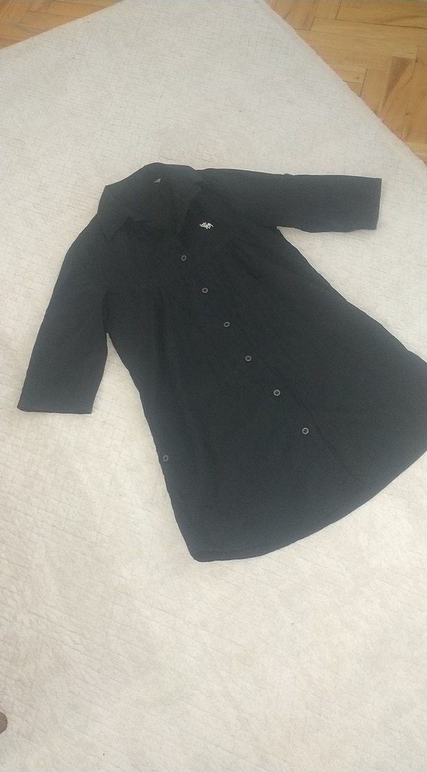 Siyah Minimalist Düz Kesim Pantolon — görsel 3/3
